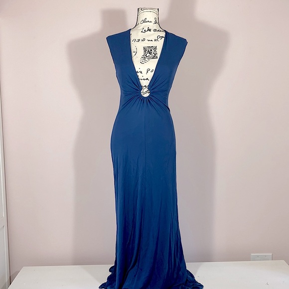 BCBGMaxAzria Dresses & Skirts - BCBGMaxAzria plunge neck maxi dress